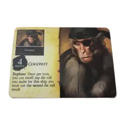 Pirates CSG Fire and Steel # 083 Coconut Pirate Crew Unpunched Card WizKids - Image 1