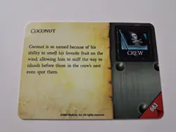 Pirates CSG Fire and Steel # 083 Coconut Pirate Crew Unpunched Card WizKids - Image 2