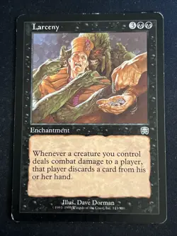1x Larceny (143) Mercadian Masques MP MTG Magic the Gathering x1 MKE - Image 1