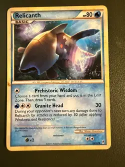 Pokemon TCG Relicanth 69/95 Call of Legends COL1 LP - Image 1