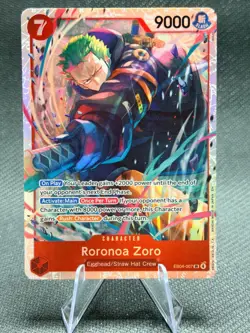 ONE PIECE EB04-007 SR Roronoa Zoro Adventure on KAMI's Island English - Image 1