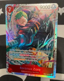 Roronoa Zoro SR EB04-007 Adventure on Kami’s Island English One Piece TCG - Image 1