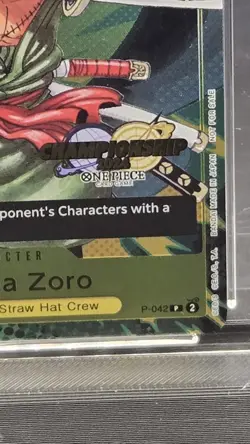 Roronoa Zoro P-042 Championship Event Pack 2024 CS Promo One Piece ACE 10 - Image 2