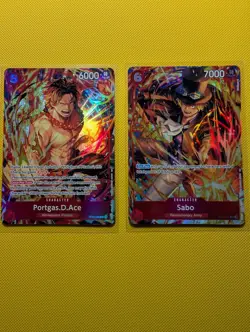 One Piece TCG - Portgas.D.Ace ST15-005 SR And Sabo OP05-007 promos IB-05 - NM - Image 1