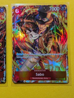 One Piece TCG - Portgas.D.Ace ST15-005 SR And Sabo OP05-007 promos IB-05 - NM - Image 3