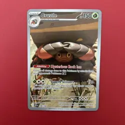 Pokemon TCG Crustle Card 186/182 Destined Rivals Illustration Rare NM Condition - Image 1