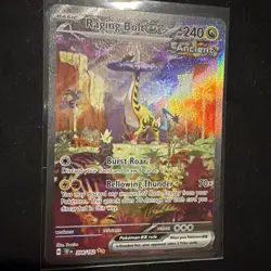 2024 Pokemon TEF EN Raging Bolt Ex 208/162 Special Illustration Rare NM - Image 1