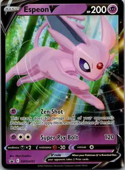 Espeon V Promo SWSH: Sword & Shield Promo Cards SWSH201 NM - Image 1