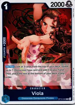 ONE PIECE CARD GAME ENGLISH Viola OP15-040 R OP15 - Image 1