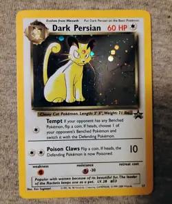 Dark Persian Black Star Promo Holo Card 17/53 WOTC Moderately Played Vintage - Image 1