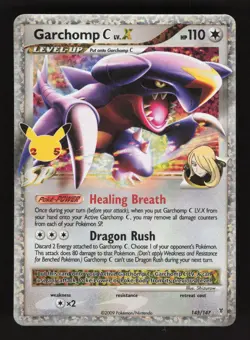 Garchomp C LV.X 145/147 Pokemon Celebrations Classic Collection Holo Card - Image 1