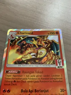Pokemon Card TCG - Charizard 181/SM-P Exclusive Holo KFC Promo Indonesian - Image 5