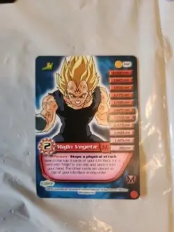 Majin Vegeta 192 193 Foil Rare Folding DBZ CCG Card LV1 Dragon Ball Z Score TCG - Image 1