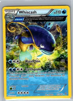 Whiscash 41/160 Non Holo XY - Primal Clash - Pokemon Card - NM - Image 1
