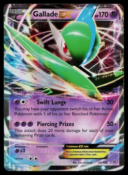 Pokemon Card Roaring Skies Gallade EX 34/108 Rare EX Holo - Image 1