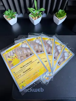 5 x Pikachu At The Museum Promo Card - Pokemon TCG - New Sealed✅ - Image 1
