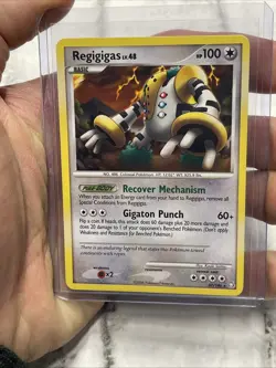 Pokemon TCG Regigigas LV.48 37/146 Regular Rare Card Non Holo LP+ Pokemon 2008 - Image 1