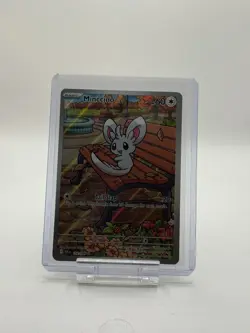 Pokemon TCG Minccino 152/086 Full Art Black Bolt Illustration Rare Card - Image 1