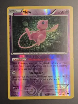 Pokemon Mew Reverse Holo Rare 29/124 Fates Collide Lp / Mp - Image 1