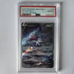 Pokemon PSA 10 Suicune V 215/172 VSTAR Universe Japanese Alt Art MINT - Image 1