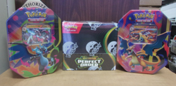 POKEMON PERFECT BOOSTER BOX + (2) CHARIZARD EX TINS SEALED LOT - Image 1