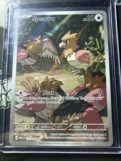 Spearow 151/132 Illustration Rare, Mega Evolution, Full Art Holo Pokemon TCG, NM - Image 1