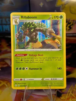 Pokemon TCG: Rillaboom 013/072 - Shining Fates Holo NM - Image 1