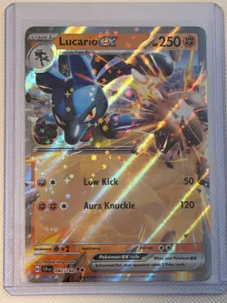 Lucario ex 082/142 Double Rare Holo NM Pokemon SV07: Stellar Crown - Image 1