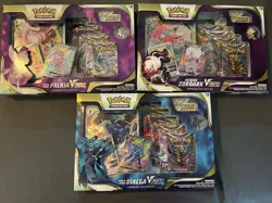 Pokemon Palkia, Hisuian Zoroark VStar, Dialga VStar Collection boxes Sealed - Image 1
