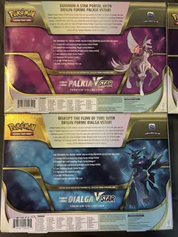 Pokemon Palkia, Hisuian Zoroark VStar, Dialga VStar Collection boxes Sealed - Image 3