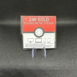GOLDUCK 24k Gold Plated Pokemon Sticker - Korean Striking Popping Candy - NM - Image 3