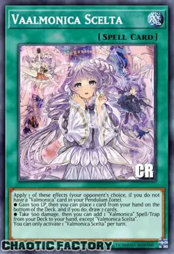 Yugioh! Vaalmonica Scelta - VASM-EN036 - Collector's Rare - 1st Edition Near Min - Image 1