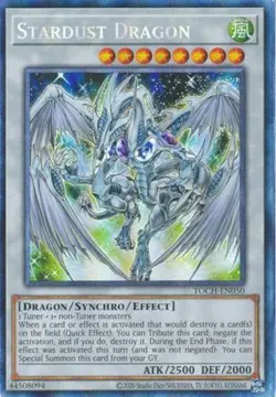 Yugioh! Stardust Dragon - TOCH-EN050 - Collector's Rare - Unlimited Edition Near - Image 1