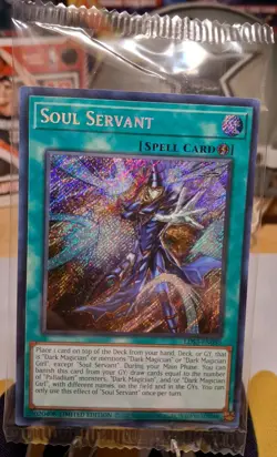 YUGIOH SOUL SERVANT LDS3-EN095 SECRET LIMITED ED SEALED - Image 1