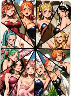 HINA ONE PIECE Holographic Custom Art Goddess Story Anime Collectible Card - Image 2