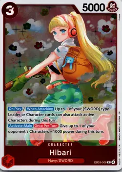 Hibari R Extra Booster: One Piece Heroines Edition EB03-008 NM - Image 1