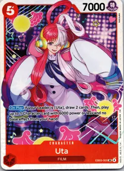 Uta (003) SR Extra Booster: One Piece Heroines Edition EB03-003 NM - Image 1