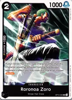 Roronoa Zoro OP15-094 UC Adventure on KAMI’s Island One Piece CCG English - Image 1
