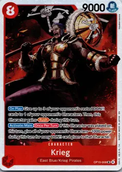 One Piece CCG Krieg SR OP15-008 Adventure On Kami’s Island English NM - Image 1