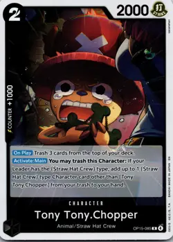 Tony Tony Chopper OP15-085 R Adventure on KAMI's Island ONE PIECE Card English - Image 1