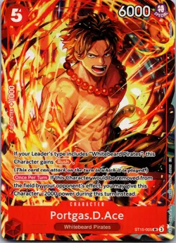 Portgas.D.Ace (Illustration Box Vol.5) SR One Piece Promotion Cards ST15-005 NM - Image 1