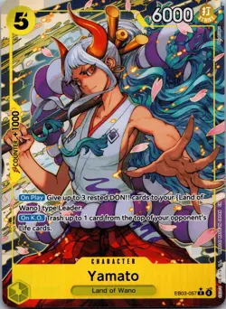 Yamato (Alternate Art) R Extra Booster: One Piece Heroines Edition EB03-057 NM - Image 1