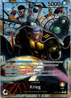 One Piece TCG - Don Krieg Alt Leader English - OP15-001 - Kami's Island - Image 1