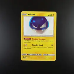 Voltorb SV13/SV94 Pokemon Hidden Fates Baby Shiny Holo Card - Image 1