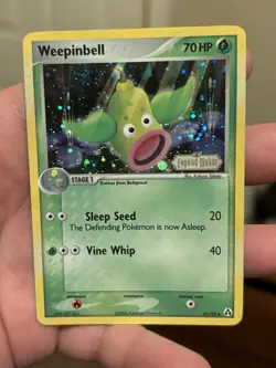 Pokemon Card - Legend Maker 47/92 - WEEPINBELL (uncommon) - REVERSE HOLO NM - Image 2