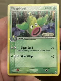 Pokemon Card - Legend Maker 47/92 - WEEPINBELL (uncommon) - REVERSE HOLO NM - Image 3