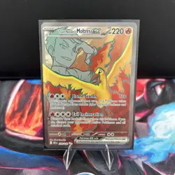 Team Rockets Moltres EX 208/182 Scarlet Violet Destined Rivals Pokemon card - Image 1