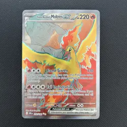 Team Rockets Moltres EX 208/182 Scarlet Violet Destined Rivals Pokemon card - Image 2