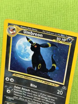 Umbreon 13/75 Holo Rare Neo Discovery Pokemon Card - Image 3