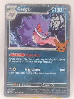 Gengar 057/091 NM Cosmos Holo Trick or Trade Promo Pokemon Card English PAF TCG - Image 1